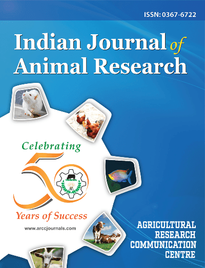 Indian Journal of Animal Research (IJAR)